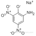 Fenol, 2-amino-4,6-dinitro, sal de sodio (1: 1) CAS 831-52-7